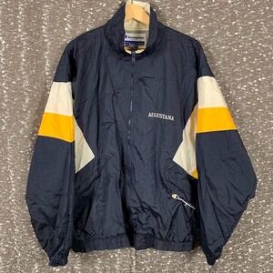 Vintage Augustana College Augie 90s Champion Windbreaker Zip Up Jacket Retro XL
